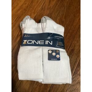 Zone In 5-Pack Men’s Cushion Crew Socks – Comfortable Everyday Fit